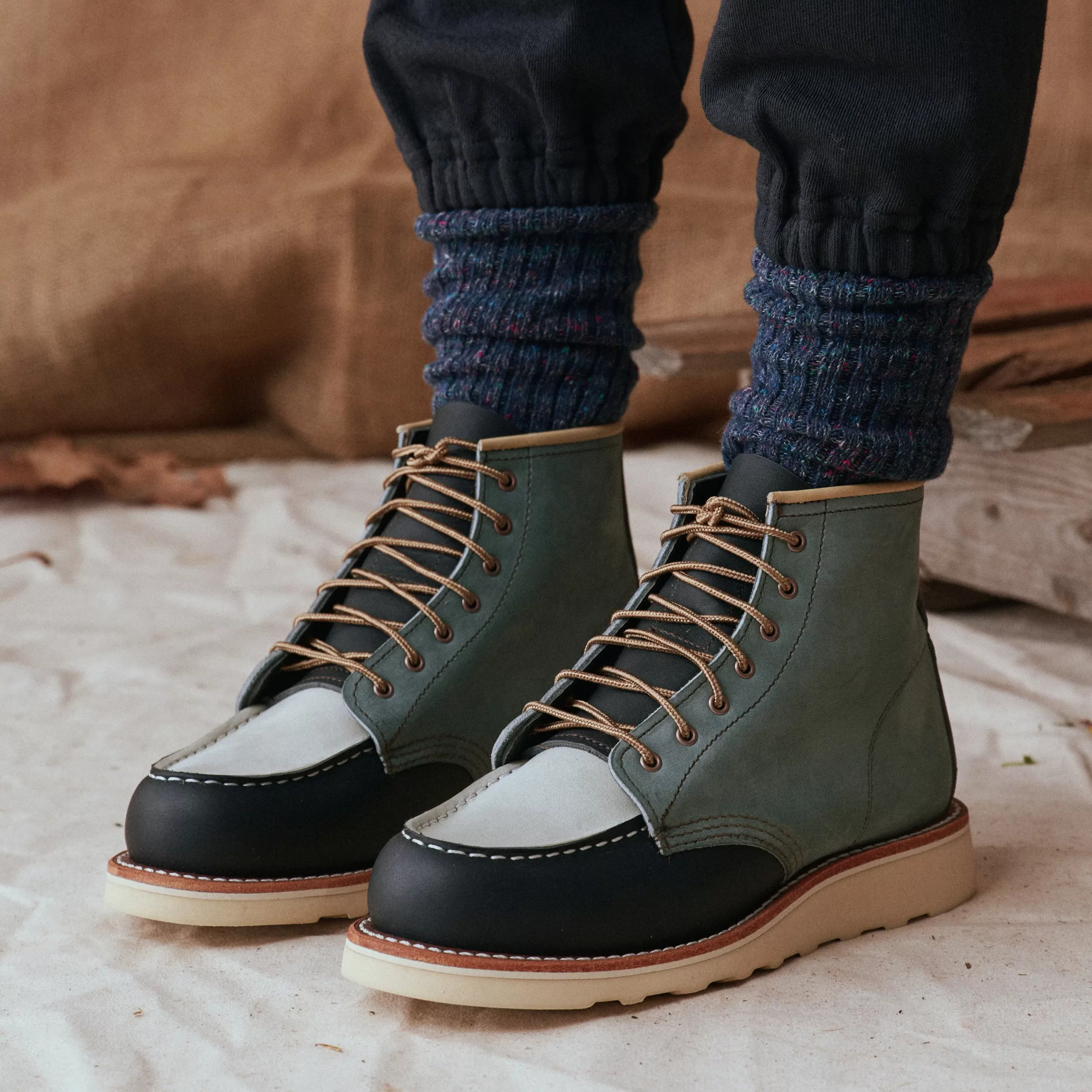 Classic Moc&reg; & THE GREAT.  Women's Short Boot in Multi Indigo - Image 6