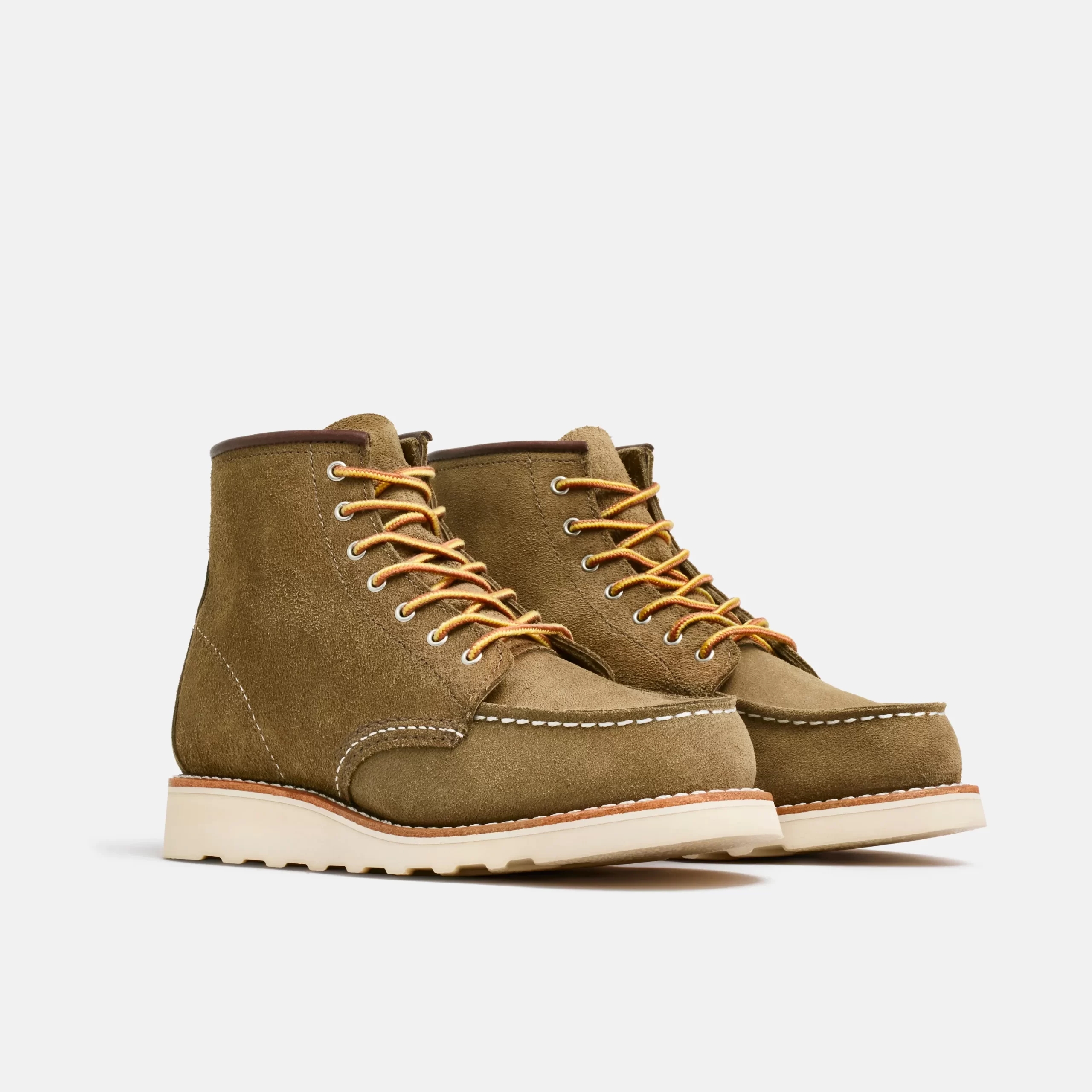 Classic Moc® Women's Short Boot in Olive Mohave Leather - Image 3