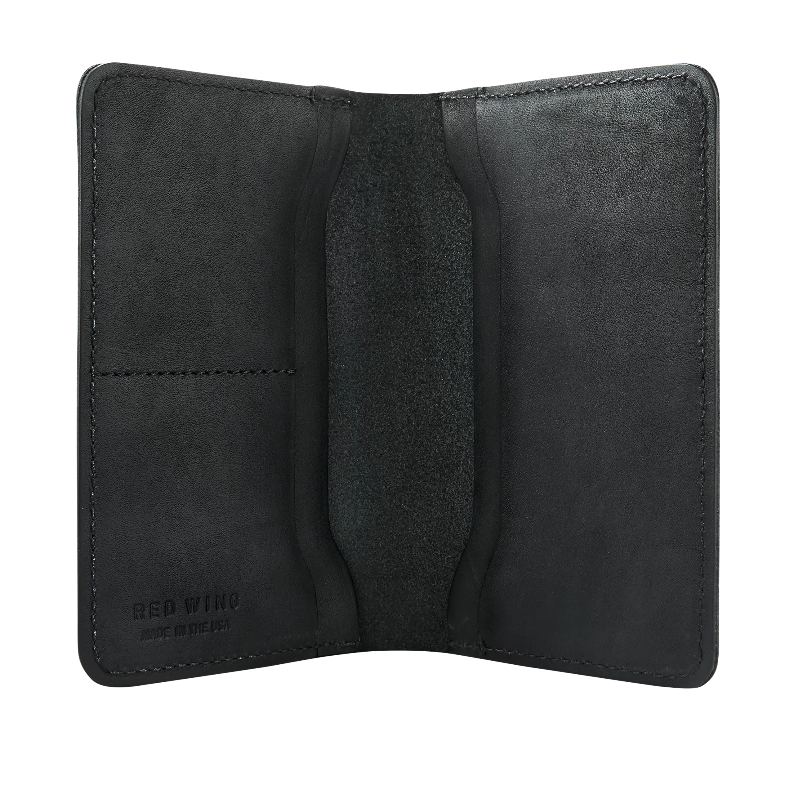 Passport Wallet Unisex Wallet in Black Frontier Leather - Image 3