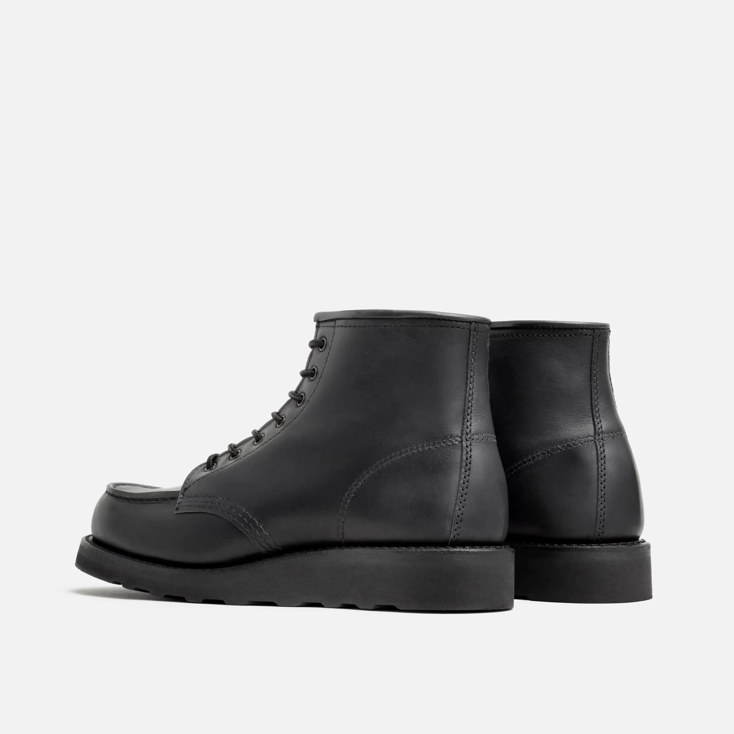 Classic Moc® Women's Short Boot in Black Boundary Leather - Image 4