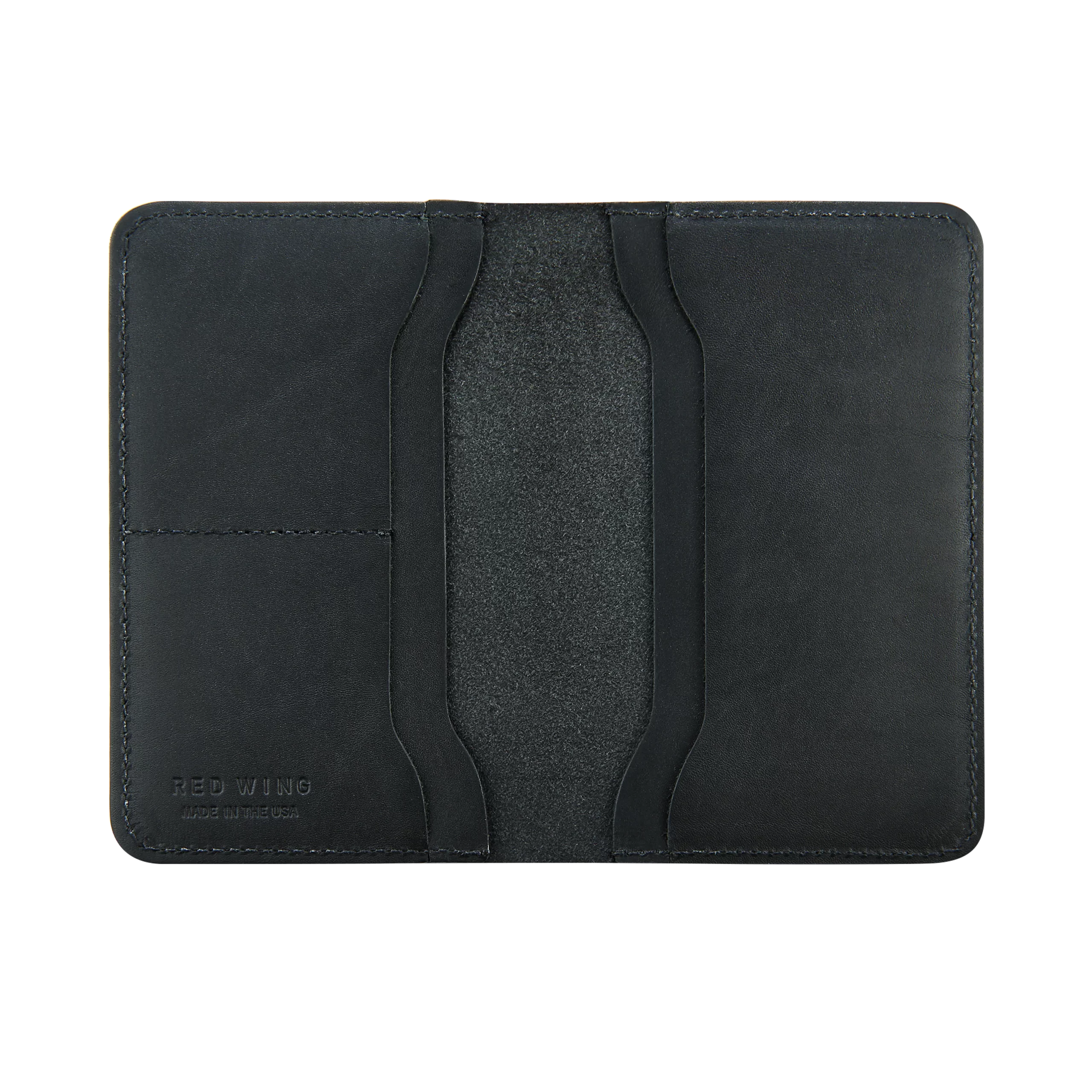 Passport Wallet Unisex Wallet in Black Frontier Leather - Image 2