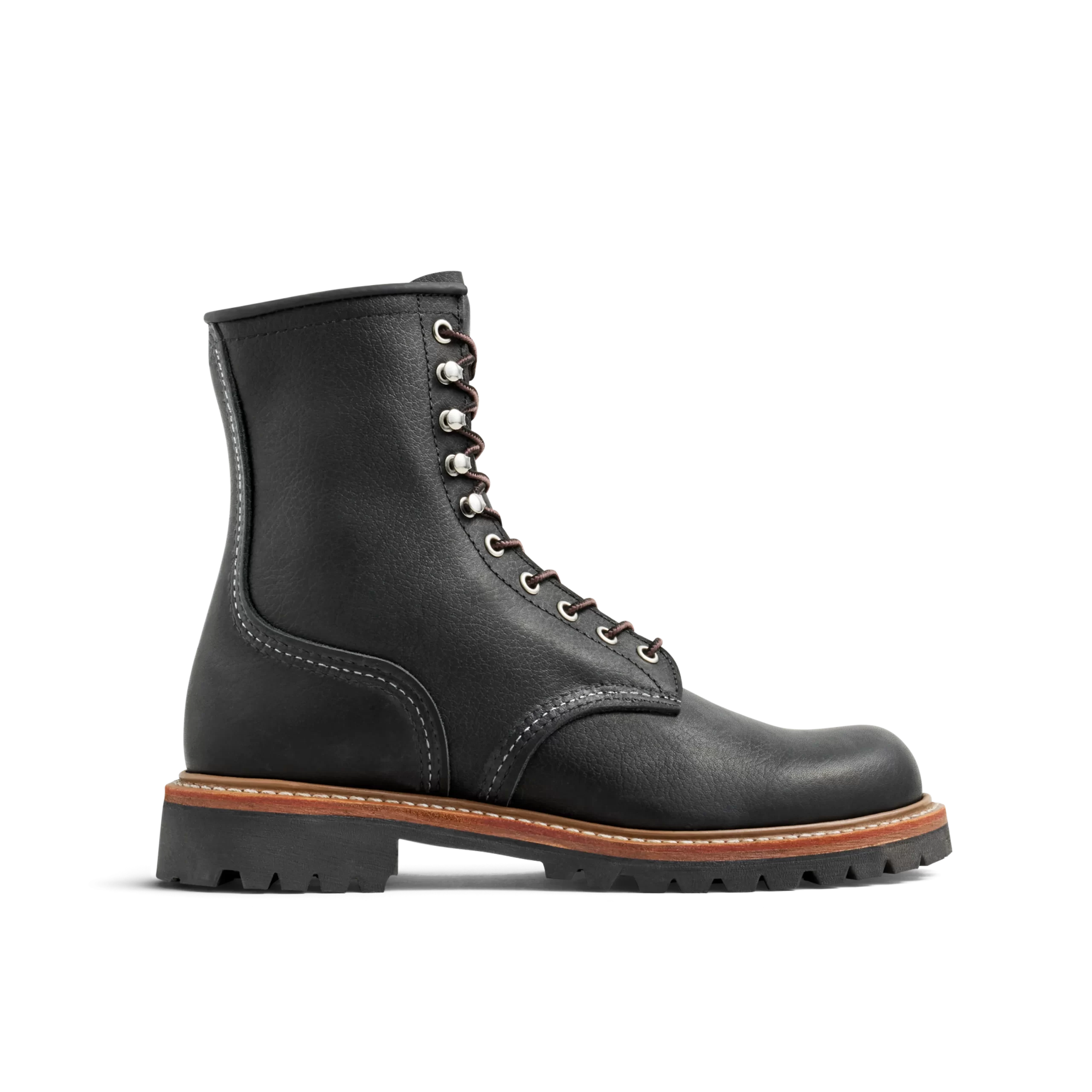 Logger Men's Logger in Black Oil Slick Leather