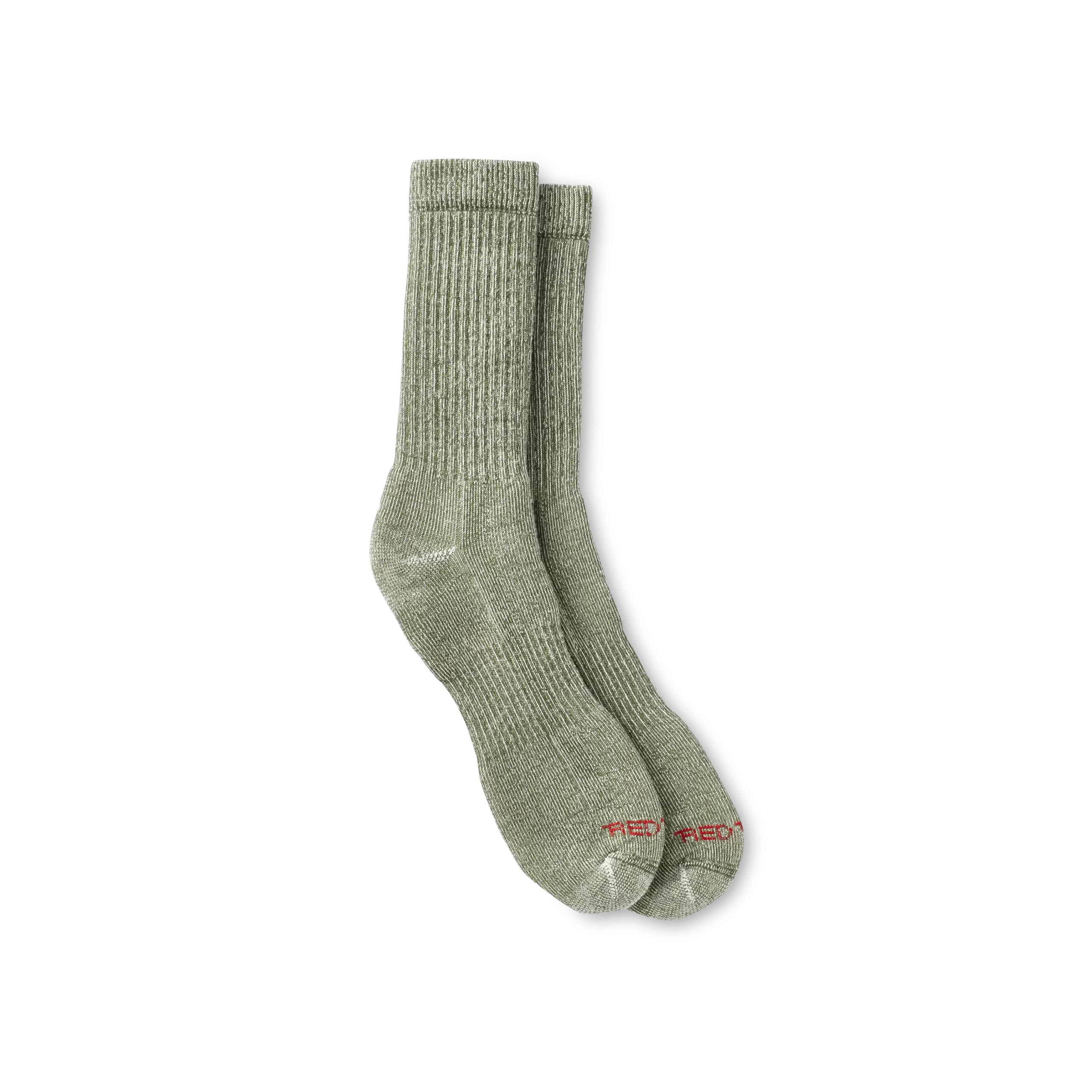 Full Crew Socks Unisex Full Crew Socks in Olive