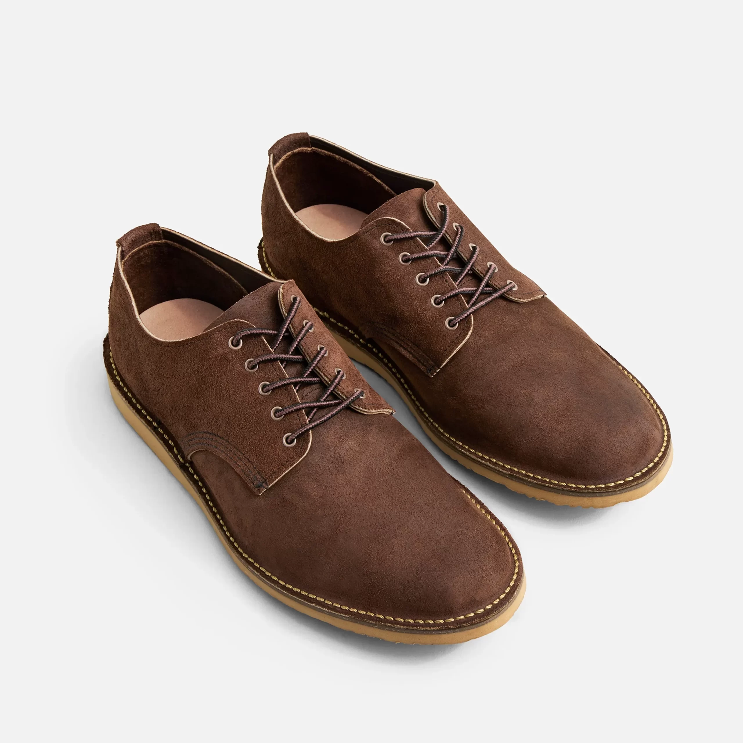 Weekender Oxford  Men's Oxford in Chocolate Muleskinner Leather - Image 2
