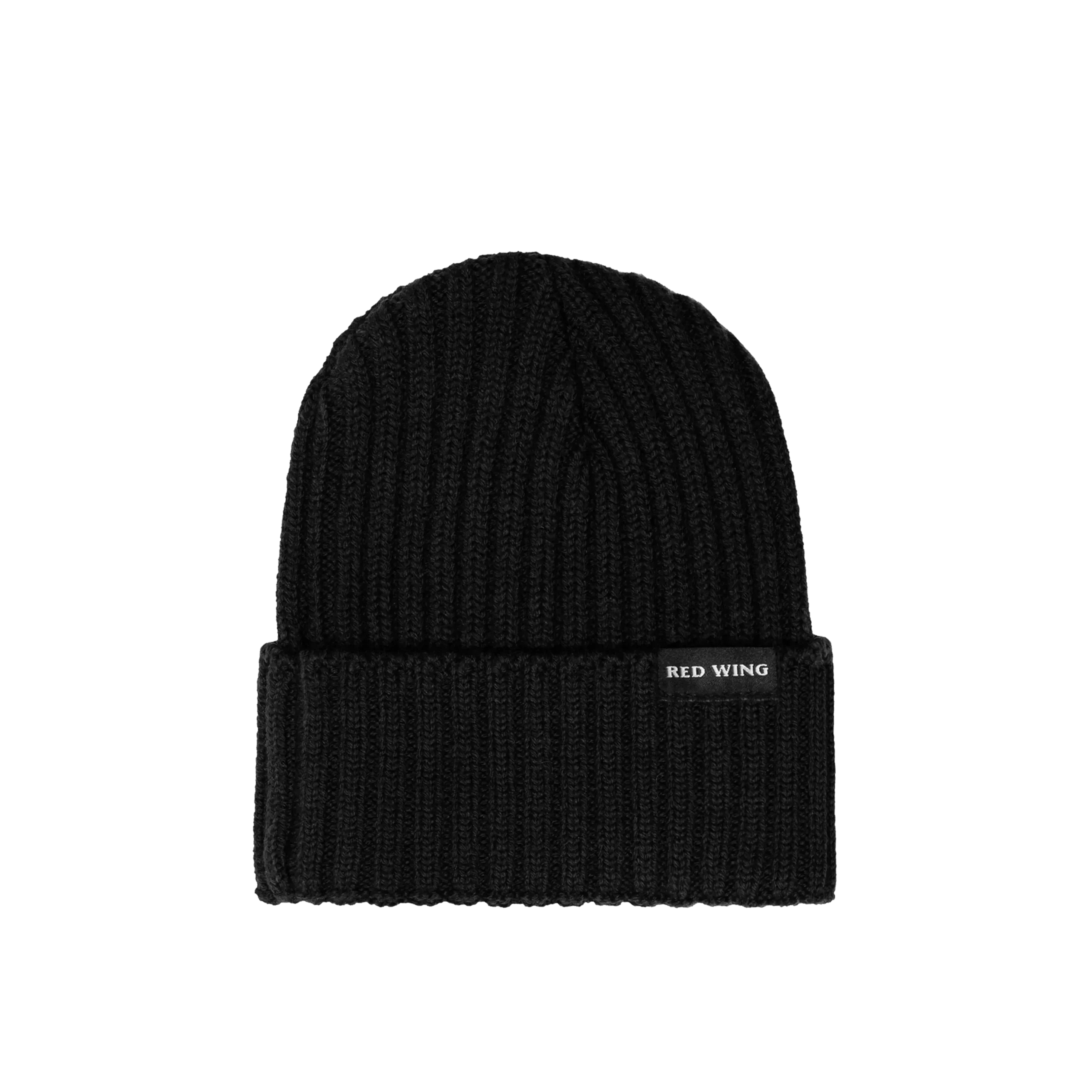 Shaniko Wool Rib Hat Unisex Wool Hat in Black