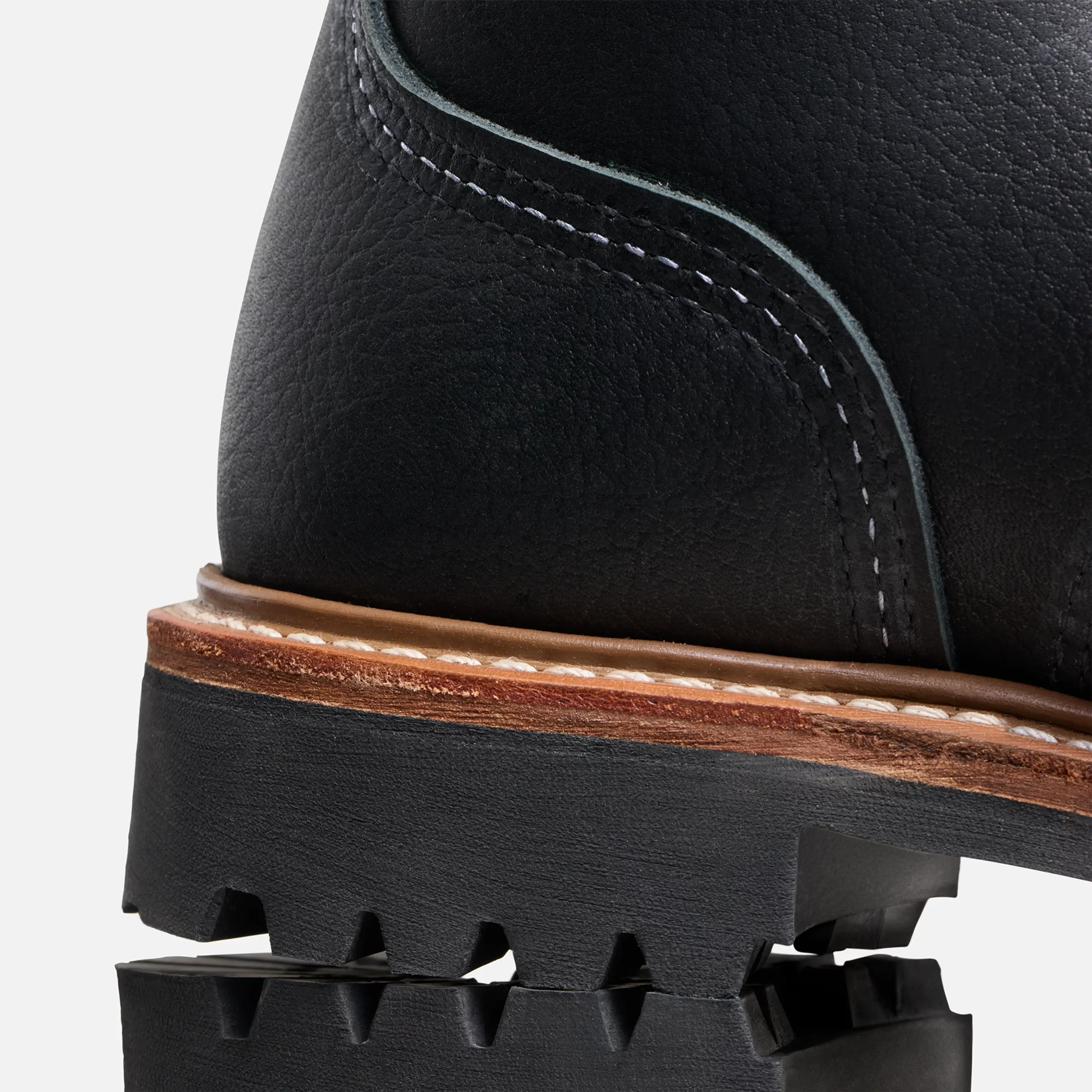 Logger Men's Logger in Black Oil Slick Leather - Image 5