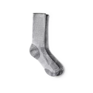 Performance Work Light Weight Crew  Unisex CoolMax&reg; Blend Crew Sock in Gray