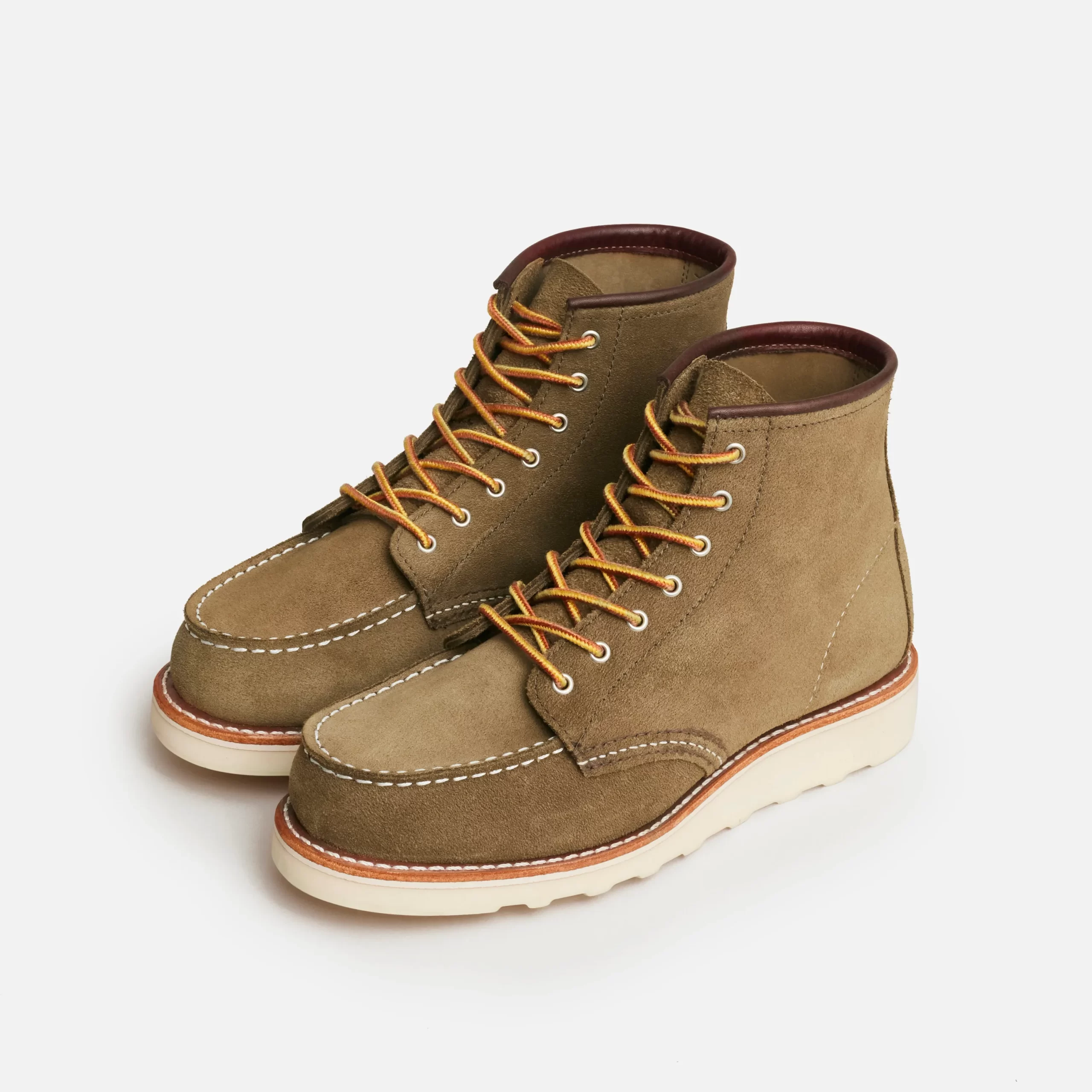 Classic Moc® Women's Short Boot in Olive Mohave Leather - Image 7