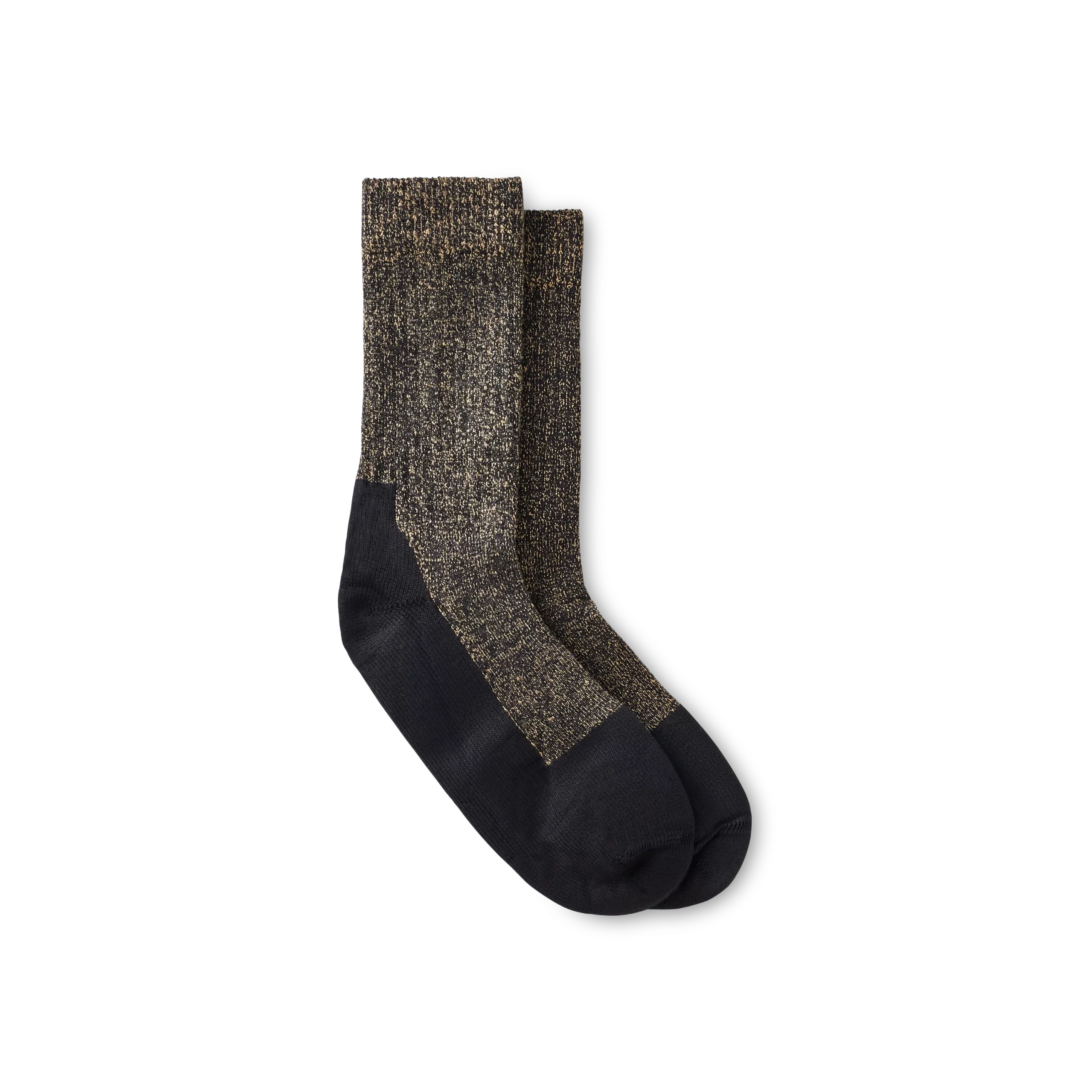 Deep Toe-Capped Crew Socks Unisex Deep Toe-Capped Crew Sock in Black