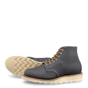 6-inch Round  Women's Short Boot in Stone Bluff Leather