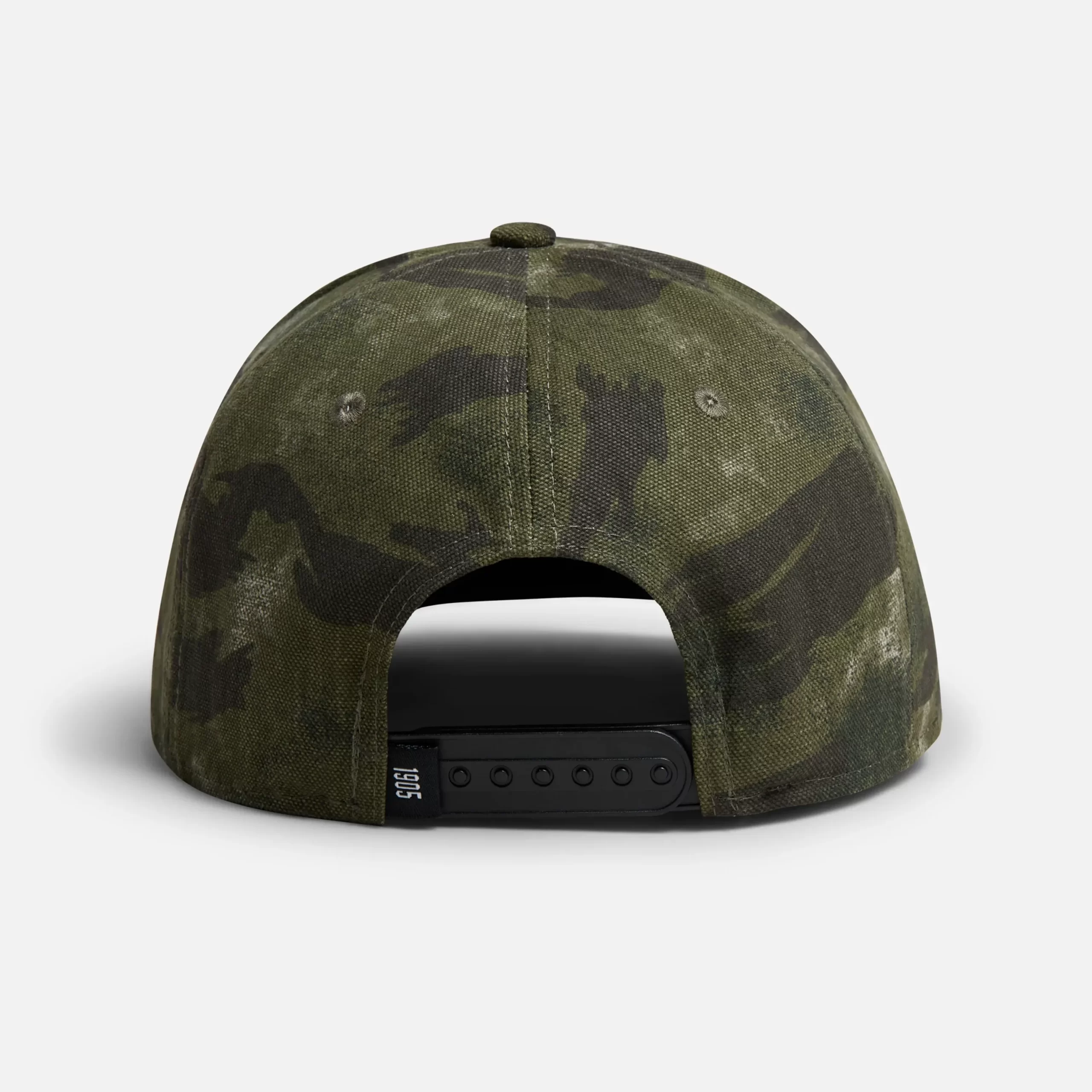 Pro Trucker Cap Unisex Ball Cap in Camo/Black - Image 2