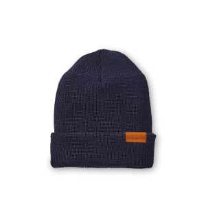Merino Wool Knit Beanie Hat  Unisex Merino Wool Knit Hat in Navy