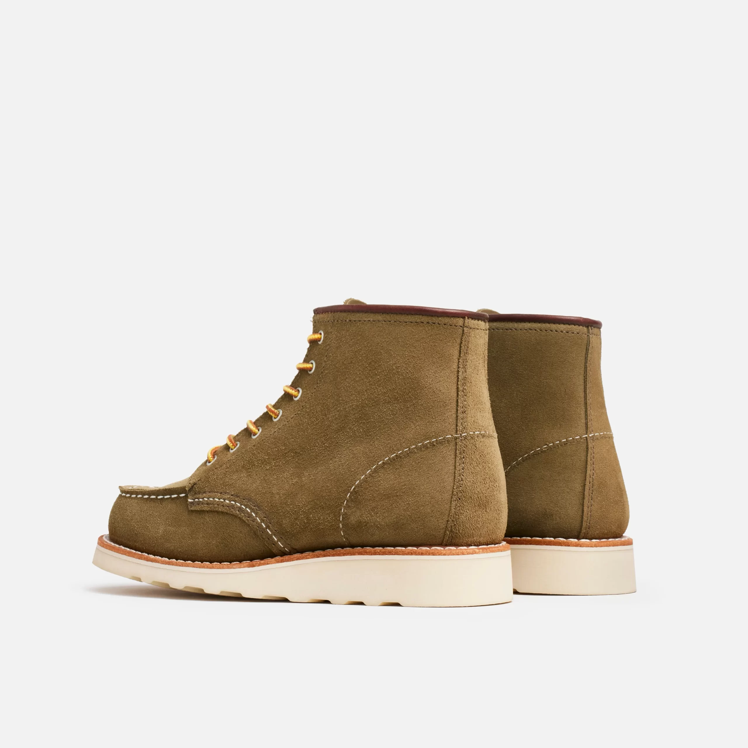 Classic Moc® Women's Short Boot in Olive Mohave Leather - Image 4