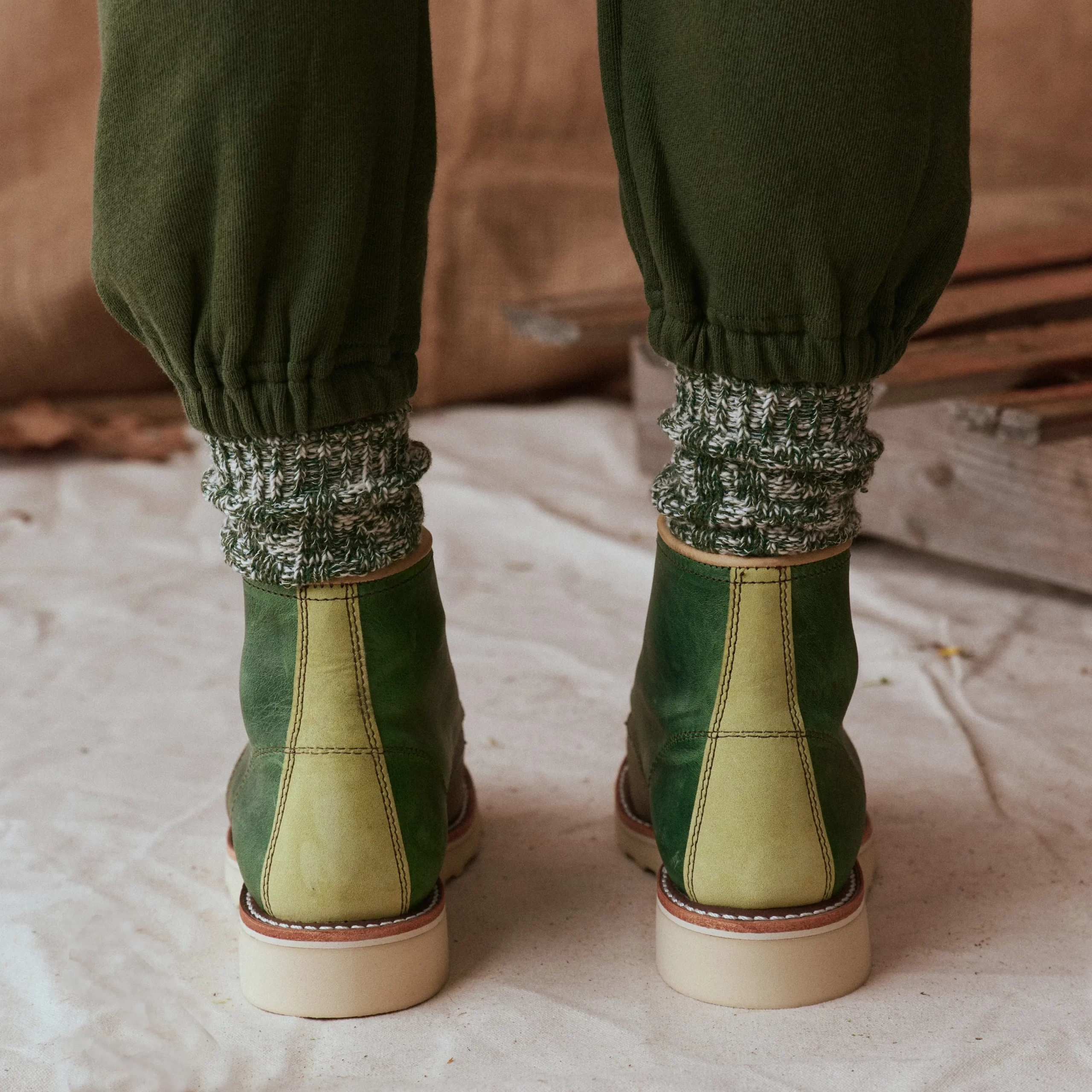 Classic Moc® & THE GREAT. Women's Short Boot in Multi Army - Image 6