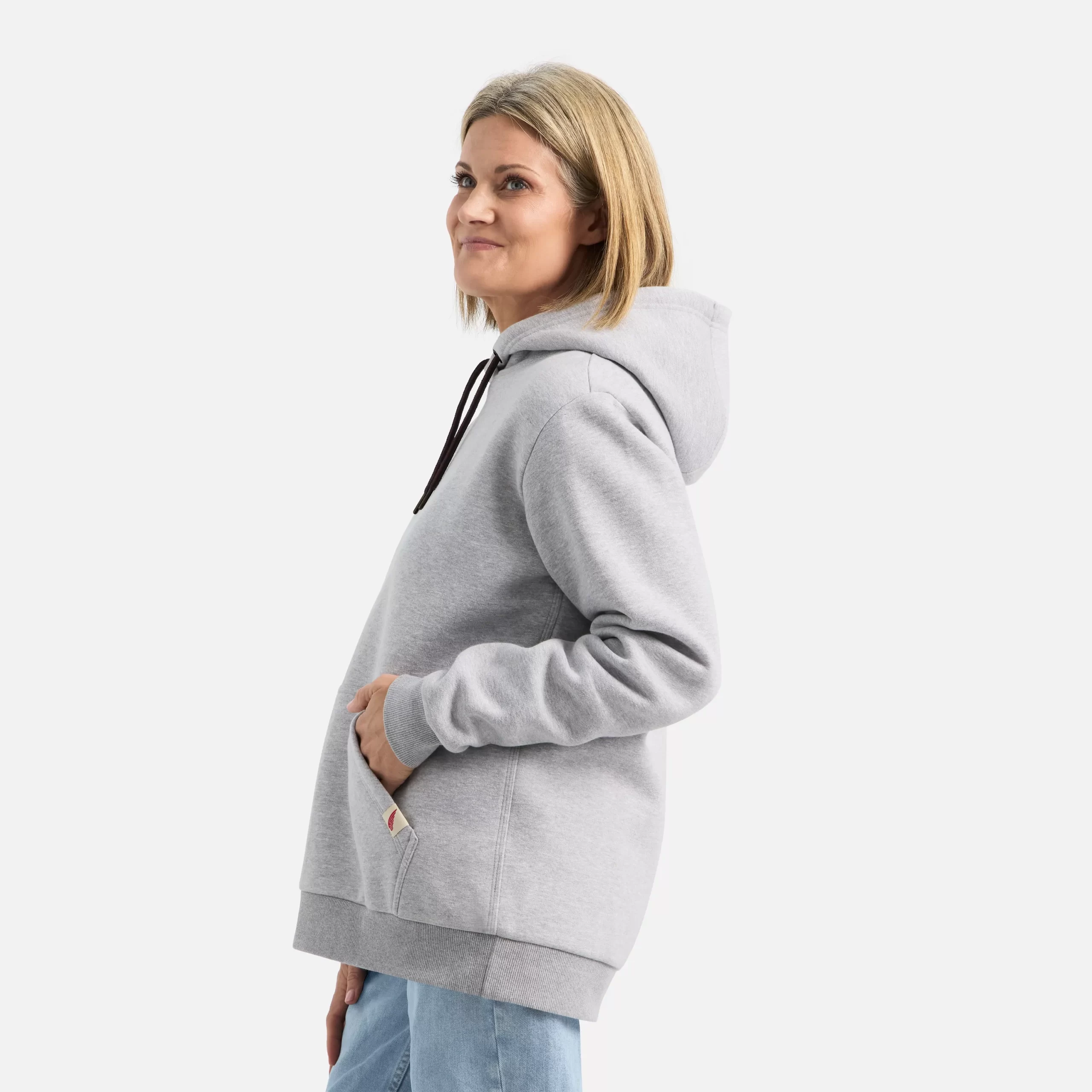 Hoodie  Women's Hoodie in Heather Gray - Image 5