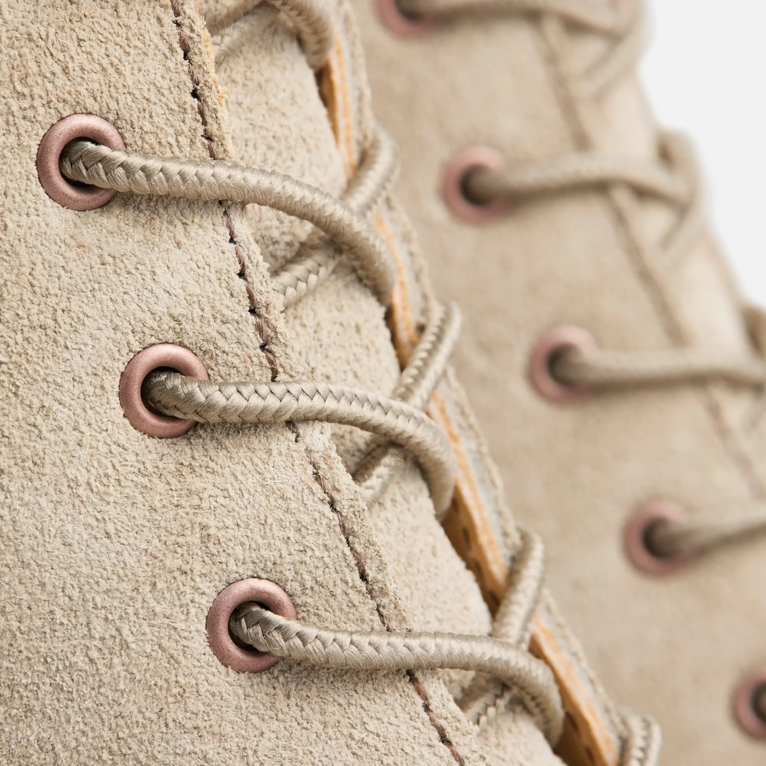 Clara Women's Heeled Boot in White Sand Mohave Leather - Image 5