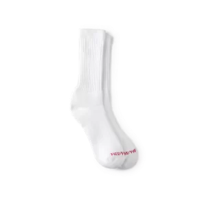 Performance Work Medium Weight Crew  Unisex Acrylic Blend Crew Sock in White