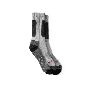 Performance Work Medium Weight Crew  Unisex Performance Crew Work Sock in Black